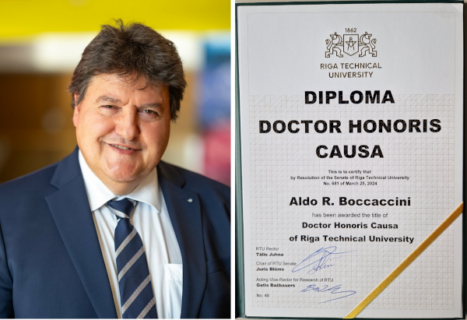 Zum Artikel "Professor Aldo R. Boccaccini receives Honorary Doctorate at Riga Technical University"